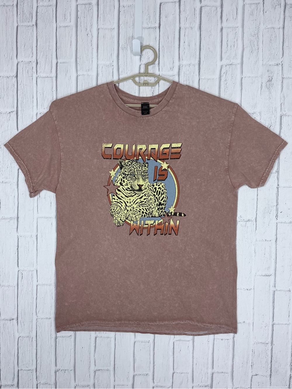 🐆 Sweet Claire Courage Is Within Leopard Graphic Tee S/M
